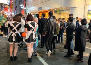 渋谷のハロウィンの画像