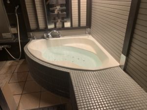沼津のラブホテルのソフィアの露天風呂の画像